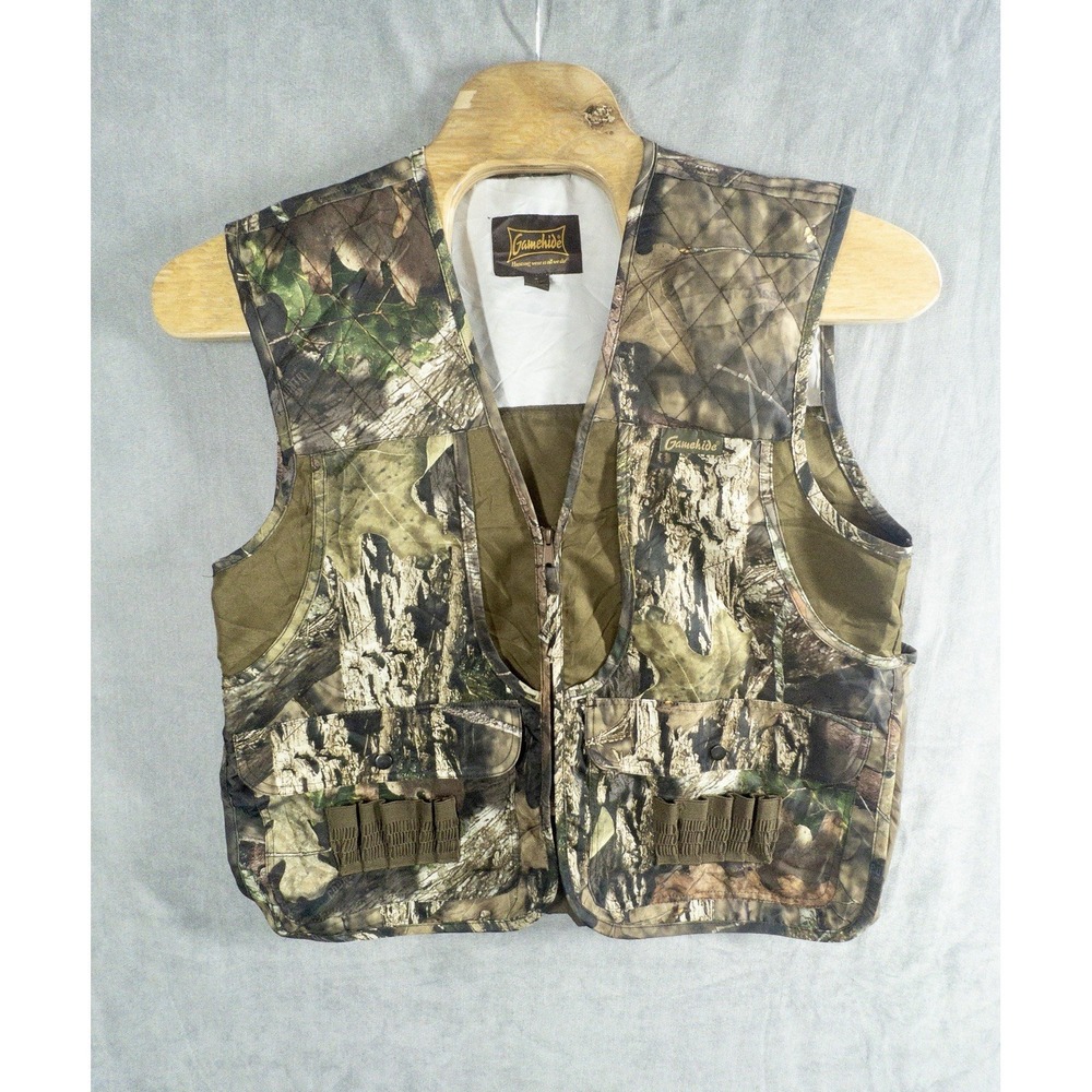 Gamehide Camo Hunting Shooting‎ Vest Shotgun Trap Skeet Mens Medium